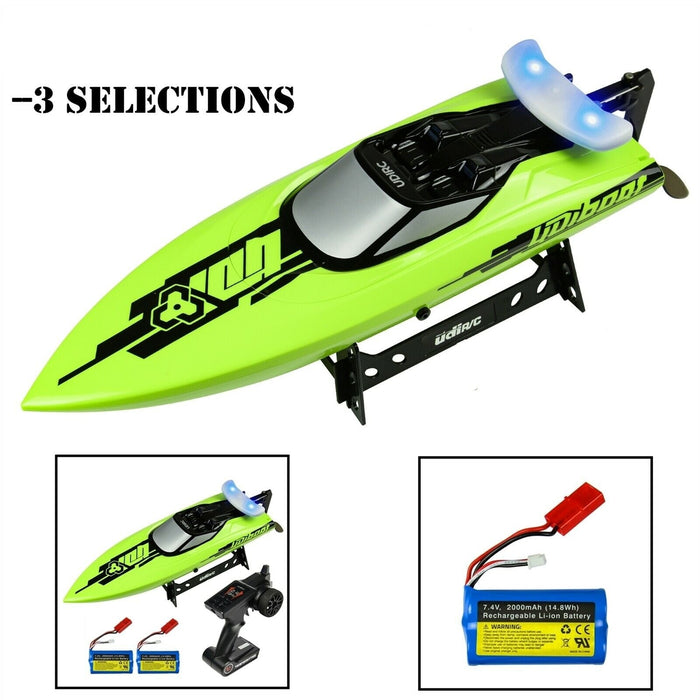 Brushless 25MPH High - Speed RC Racing Boat With LED Light - Monsta Online