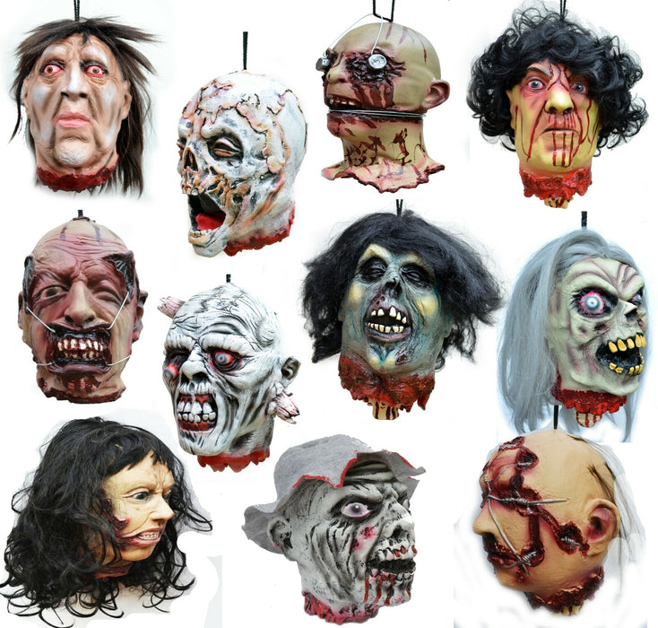 Life - Size Halloween Hanging Zombie Head Creepy Prop - Monsta Online