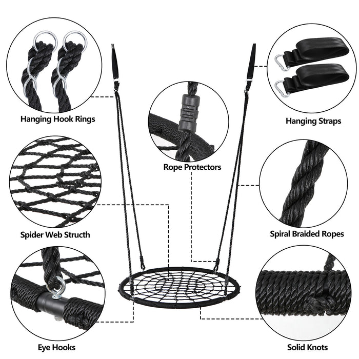 600lbs Spider Web Tree Swing for Backyard Play - Monsta Online