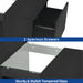 40" Modern LED Coffee Table with Hidden Storage Drawers and Charging Station - Monsta Online
