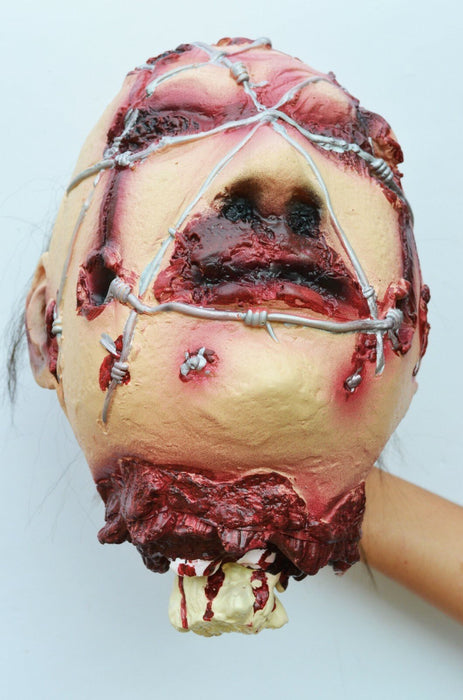 Life - Size Halloween Hanging Zombie Head Creepy Prop - Monsta Online