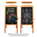 Double - Sided Magnetic Chalkboard - 40" x 20" Large Rustic Chalk Board for Business, Weddings, and Menus - Monsta Online
