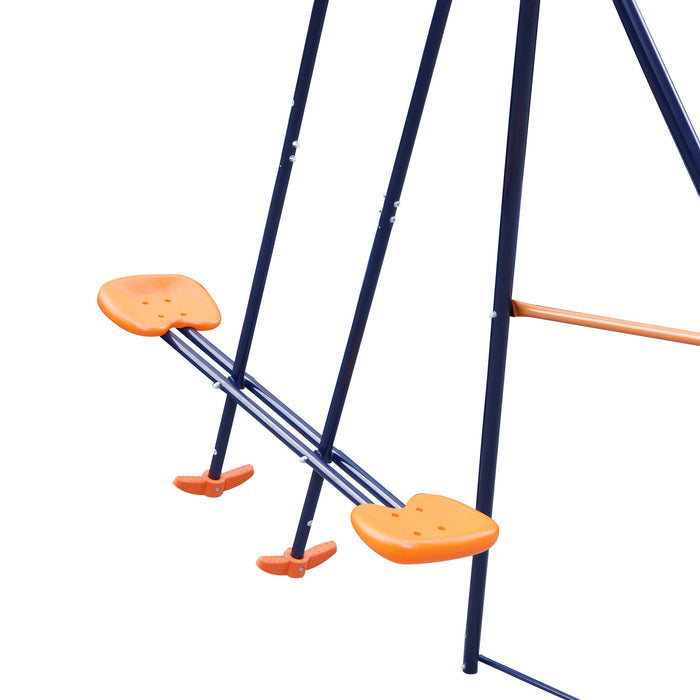 Durable 440LBS Outdoor Swing Set for Kids with Glider and 2 Seats - Monsta Online