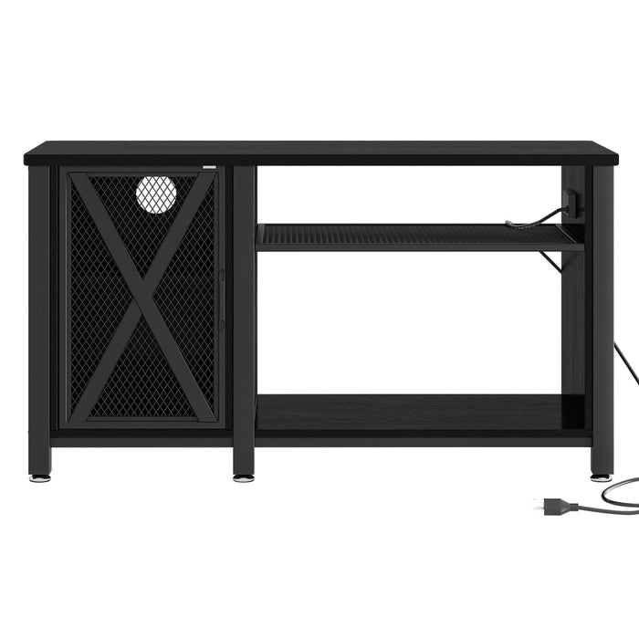Premium 75 Gallon Metal Fish Tank Stand with Built - In Power Outlet - Monsta Online