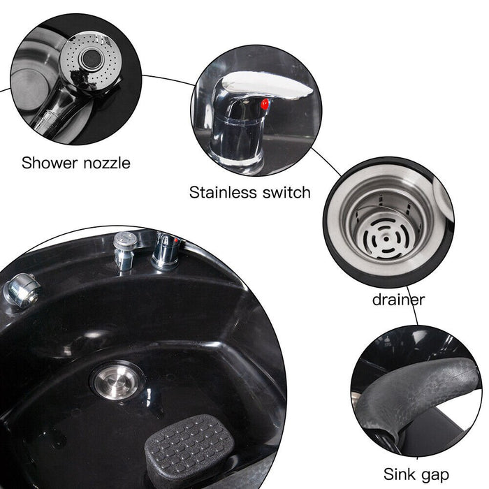 Professional Backwash Shampoo Salon Chair with Sink for Salon and Spa Comfort - Monsta Online