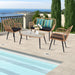 Modern 4 - Piece Rattan Table and Chair Patio Furniture Set for Relaxation - Monsta Online