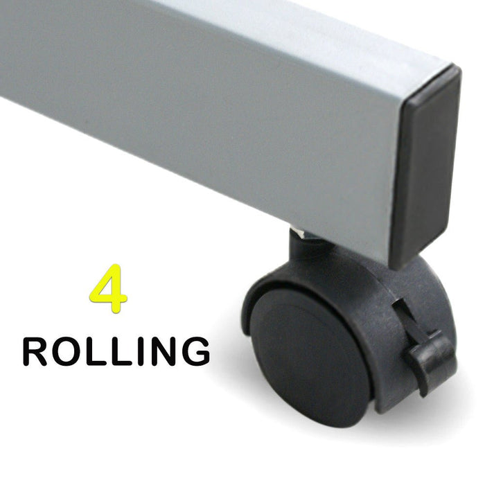 Adjustable Rolling Drawing Drafting Table - Tempered Glass Art Craft Work Station - Monsta Online