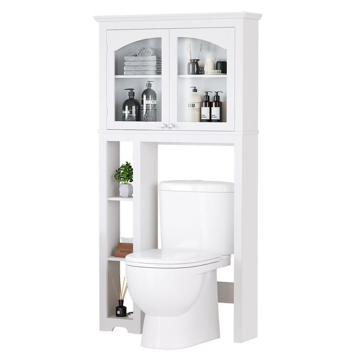 Modern Over The Toilet Cabinet with 2 Doors and Customizable Shelving - Monsta Online