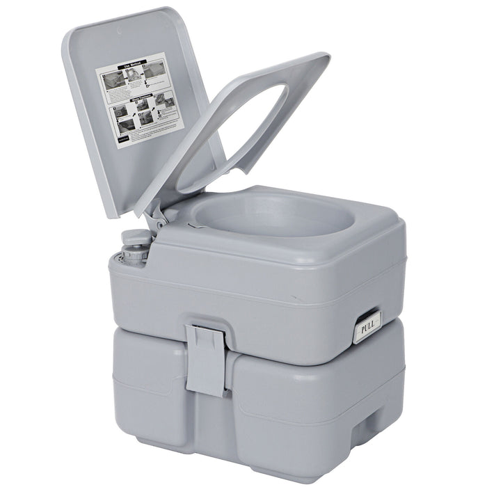 Large 6.6gal Portable Potty Toilet for Camping and Home Emergency - Monsta Online