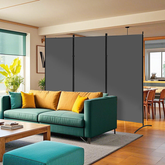 3 - Panel Folding Privacy Screen Room Divider 102" for Flexible Room Separation - Monsta Online