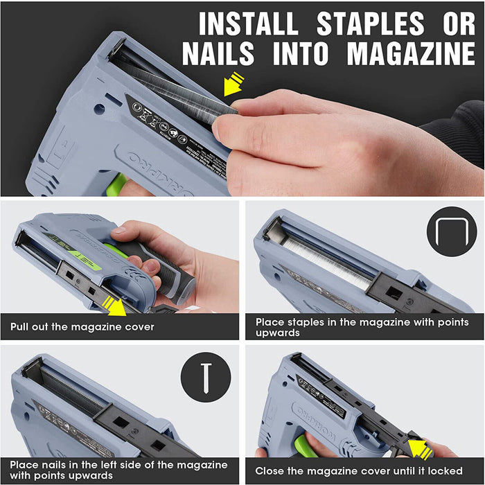 Cordless 2 - in - 1 Electric Staple and Nail Gun for DIY and Home Projects - Monsta Online
