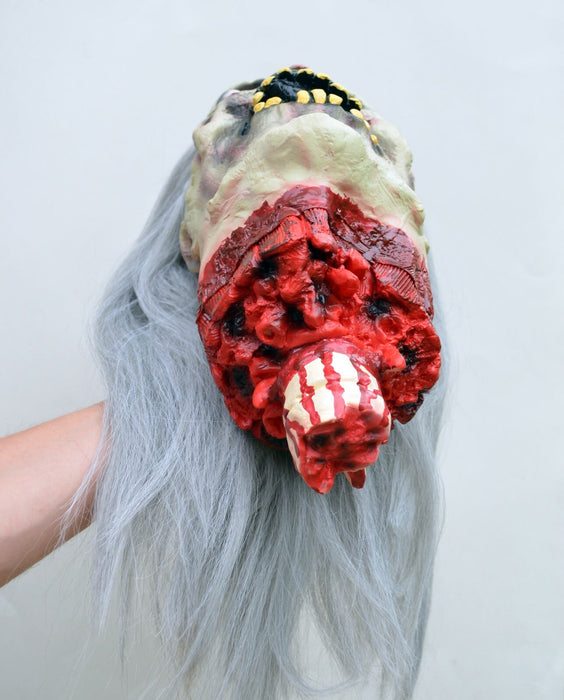 Life - Size Halloween Hanging Zombie Head Creepy Prop - Monsta Online