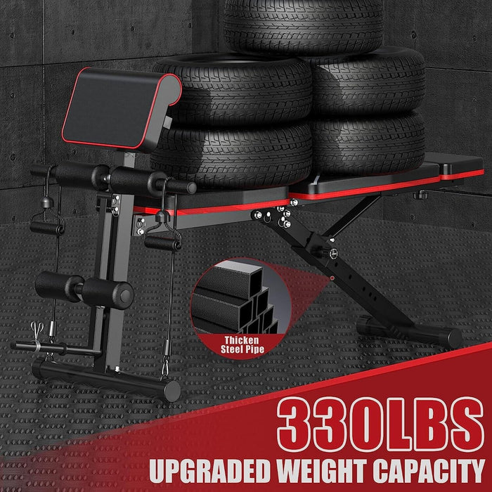Premium Adjustable Weight Bench Foldable for Full Body Strength Training - Monsta Online