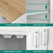 Modern 37" Rolling Kitchen Island Cart Cabinet With Drawer and Shelves - Monsta Online