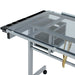 Adjustable Rolling Drawing Drafting Table - Tempered Glass Art Craft Work Station - Monsta Online