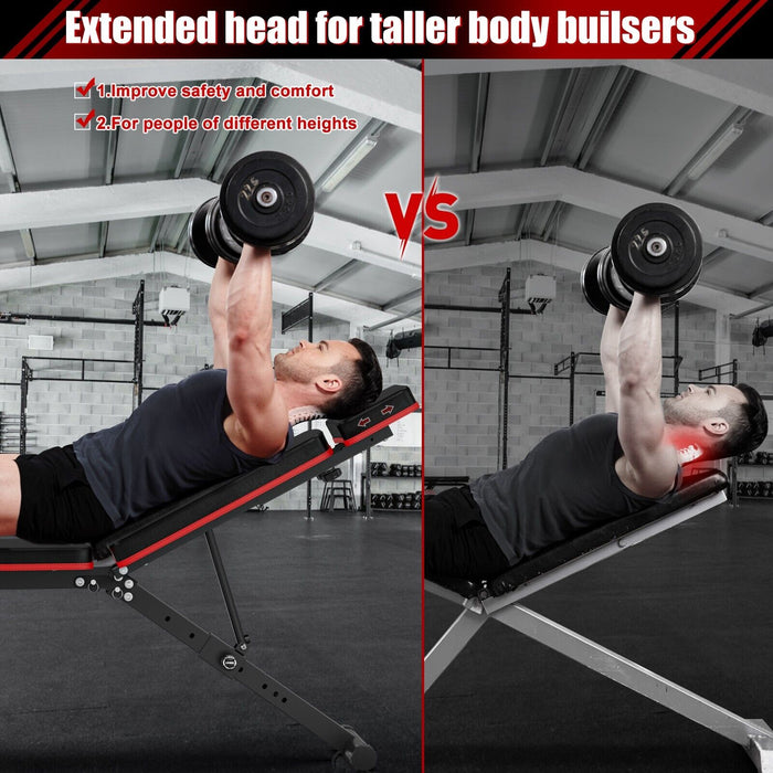 Premium Adjustable Weight Bench Foldable for Full Body Strength Training - Monsta Online