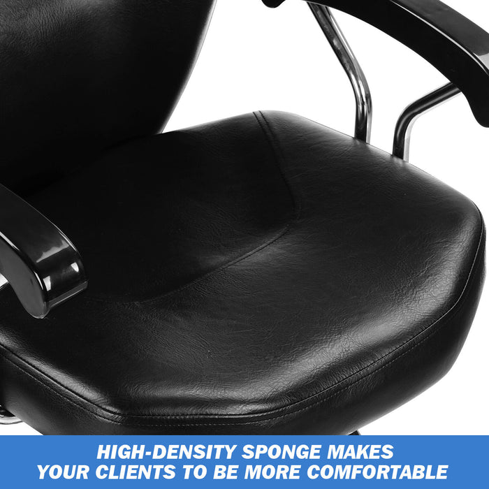 Professional 360° Reclining Barber Chair with Hydraulic Lift for Styling and Shampoo - Monsta Online