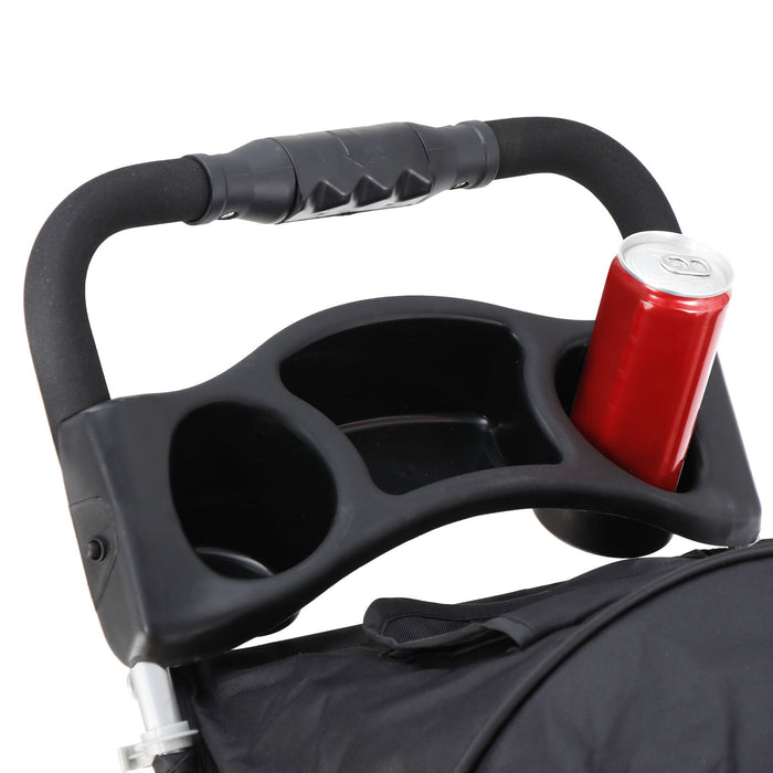 Premium Foldable 3 Wheel Pet Stroller with Cup Holder for Dogs and Cats - Monsta Online