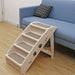Non - Slip 4 - Steps Foldable Dog Stairs with Sturdy Support Frame for High Beds - Monsta Online
