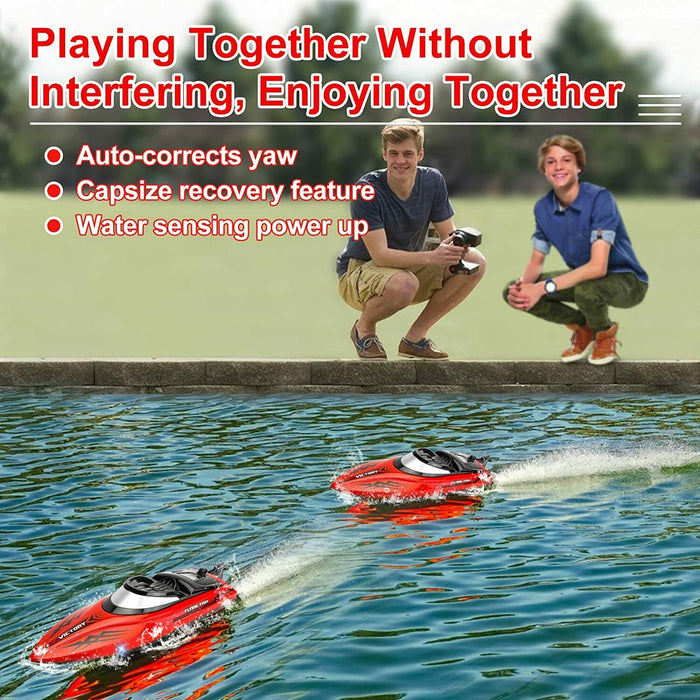 High - Speed 20MPH+ Remote Control Racing Boat With LED for Kids Adults - Monsta Online