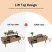 Modern Lift - Top Coffee Table with Hidden Compartment and Adjustable Space - Monsta Online
