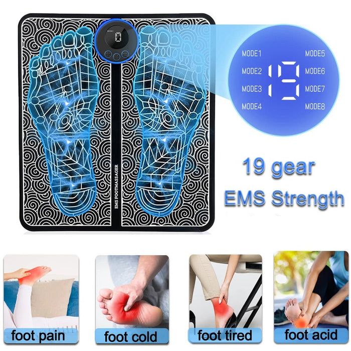 Premium EMS Foot Massager with Deep Muscle Kneading Relief - Monsta Online