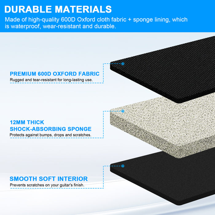 Deluxe 39 Inch Electric Guitar Bag with 12mm Thick Padding - Monsta Online