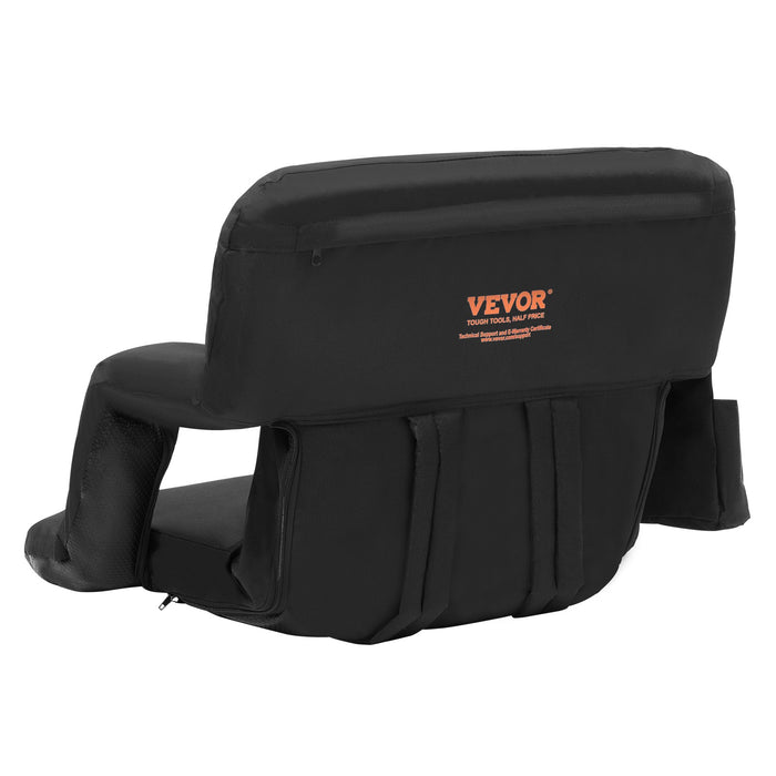Deluxe Folding Stadium Bleacher Seat Pad Chair with Reclining Back Support - Monsta Online