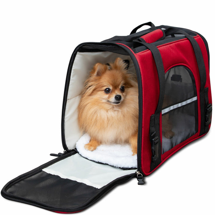 Cozy Portable Pet Carrier Airline Approved for Cats and Small Dogs - Monsta Online