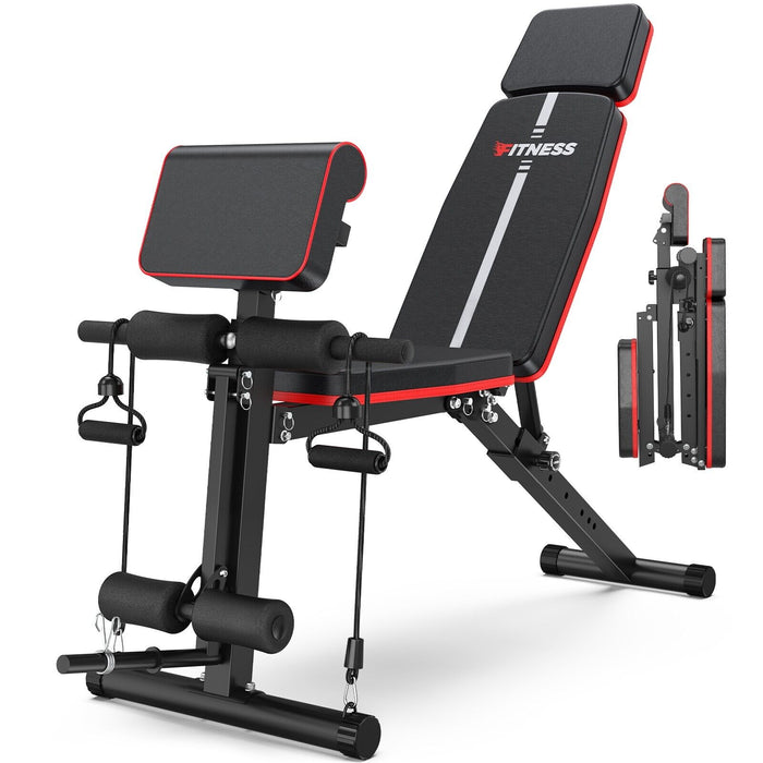 Premium Adjustable Weight Bench Foldable for Full Body Strength Training - Monsta Online