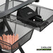 Professional Tempered Glass Drafting Table with Adjustable Angle and Bonus Stool - Monsta Online