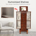 Luxury Wooden Jewelry Armoire with Mirror and Drawers - Monsta Online