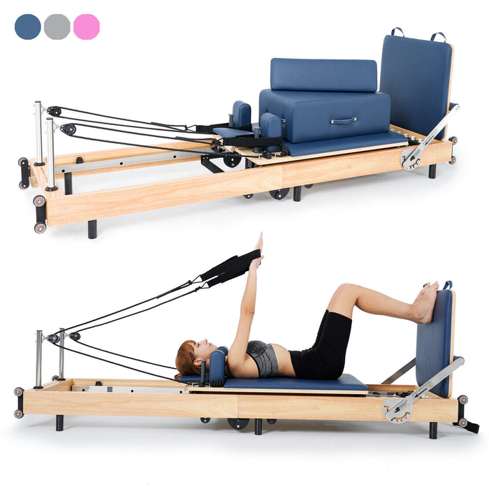 Premium Wooden Pilates Reformer Machine for Home and Studio Workouts - Monsta Online