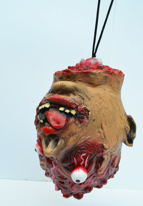 Life - Size Halloween Hanging Zombie Head Creepy Prop - Monsta Online