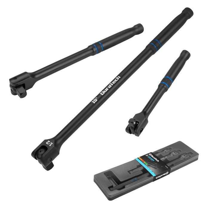 Heavy - Duty 6" 10" 15" Breaker Bar Set with 180° Rotating Head for Maximum Torque - Monsta Online