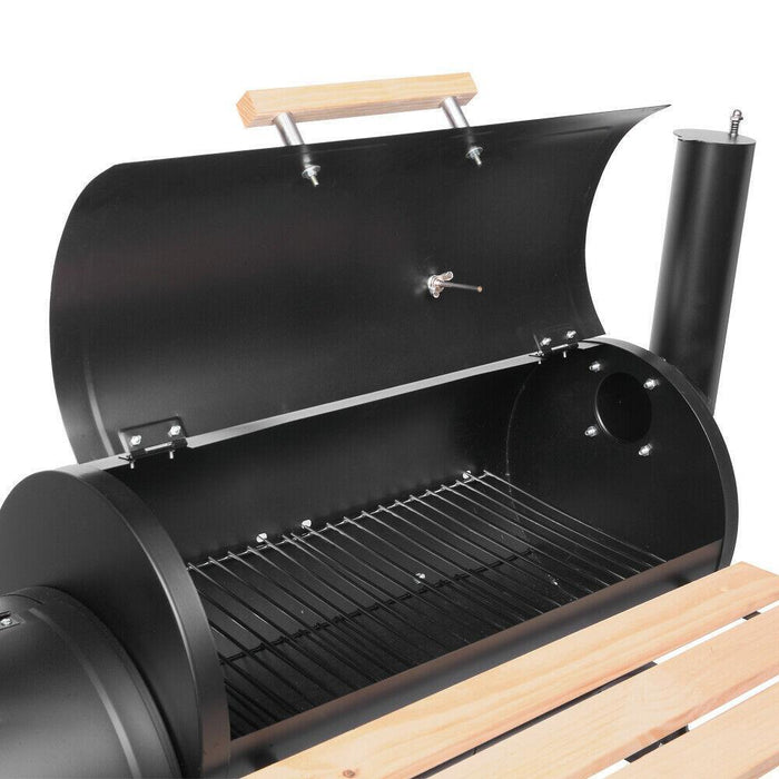 Authentic Barrel - Style Outdoor Charcoal Grill for Camping and Backyard Cookouts - Monsta Online