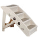 Non - Slip 4 - Steps Foldable Dog Stairs with Sturdy Support Frame for High Beds - Monsta Online