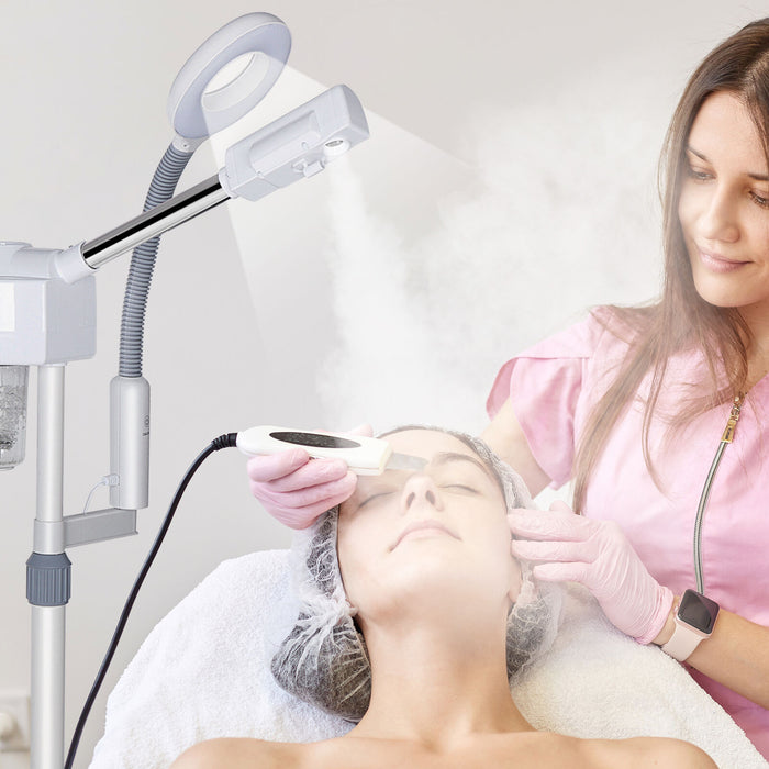 Professional 2in1 Facial Steamer with Hot and Cold Mist and Ozone Magnifying Lamp - Monsta Online