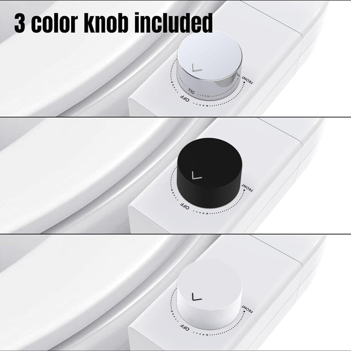 Dual Nozzle Bidet Attachment with Left and Right Convertible Spray Control - Monsta Online
