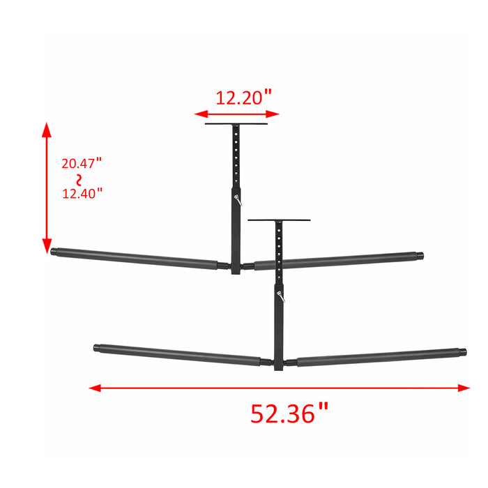Adjustable Ceiling Kayak Rack for Secure 2 Boat Storage - Monsta Online