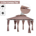 Durable 10x13 Ft Patio Gazebo with Vented Roof for BBQ and Parties - Monsta Online