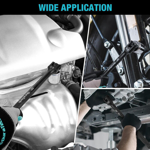 Heavy - Duty 6" 10" 15" Breaker Bar Set with 180° Rotating Head for Maximum Torque - Monsta Online