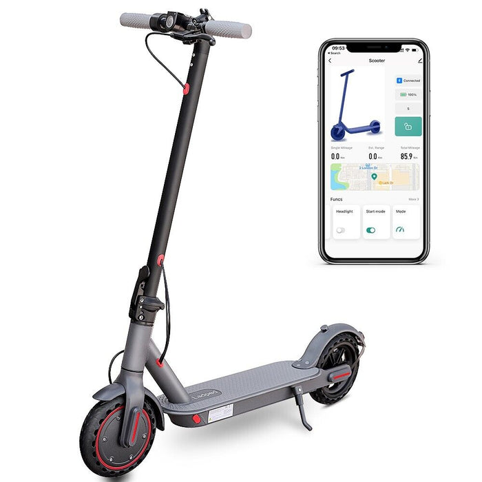 Foldable 350W Adult Electric Scooter with 19mph Top Speed and Extended Battery - Monsta Online