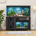 Premium 75 Gallon Metal Fish Tank Stand with Built - In Power Outlet - Monsta Online