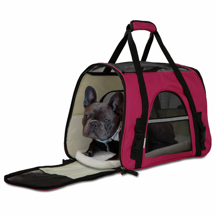 Cozy Portable Pet Carrier Airline Approved for Cats and Small Dogs - Monsta Online