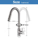Ergonomic Single - Handle Pull - Down Kitchen Faucet with Pull Down Sprayer - Monsta Online
