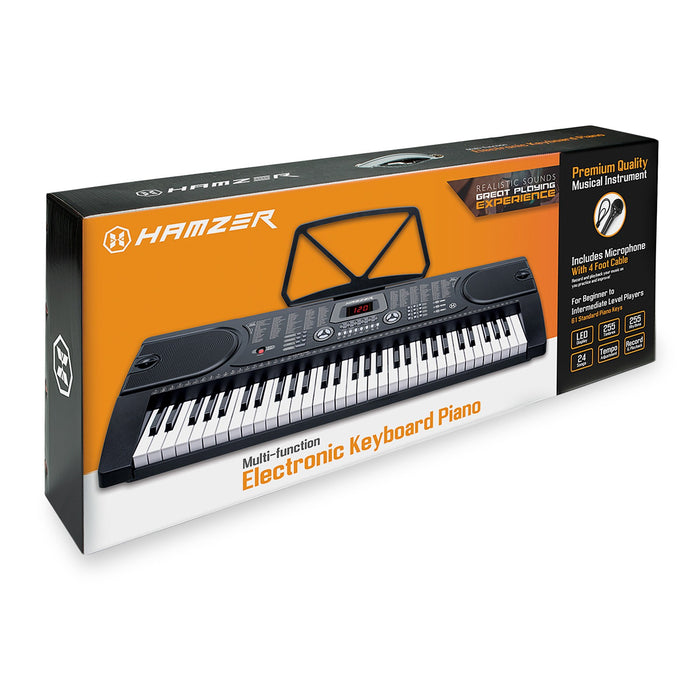 Beginner - Friendly 61 Key Digital Piano Keyboard Set with Stand and Seat - Monsta Online