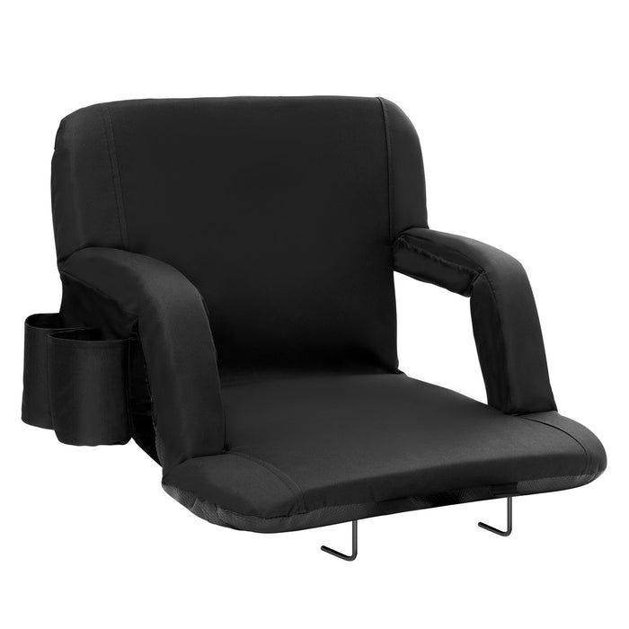 Deluxe Folding Stadium Bleacher Seat Pad Chair with Reclining Back Support - Monsta Online