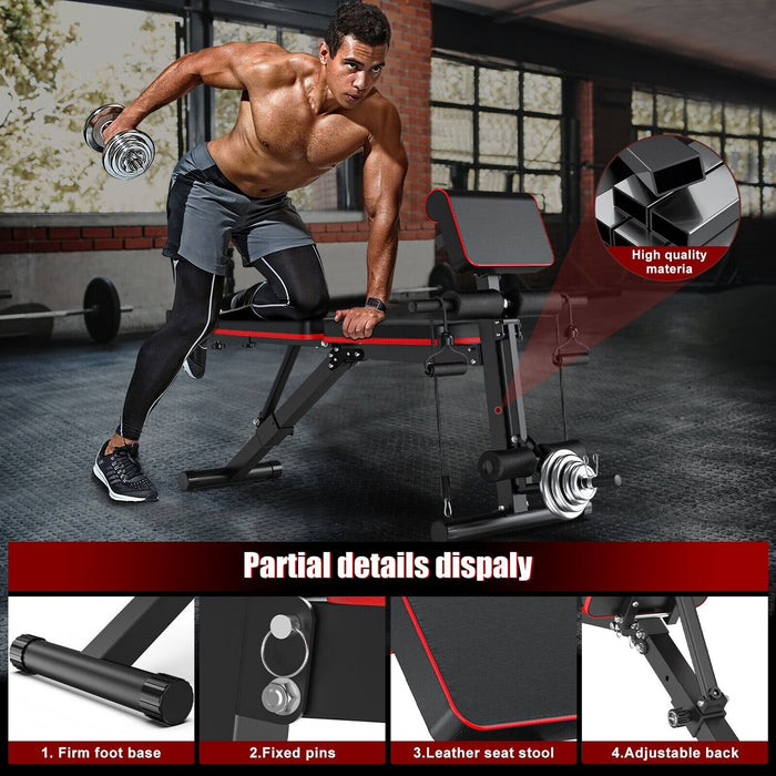 Premium Adjustable Weight Bench Foldable for Full Body Strength Training - Monsta Online
