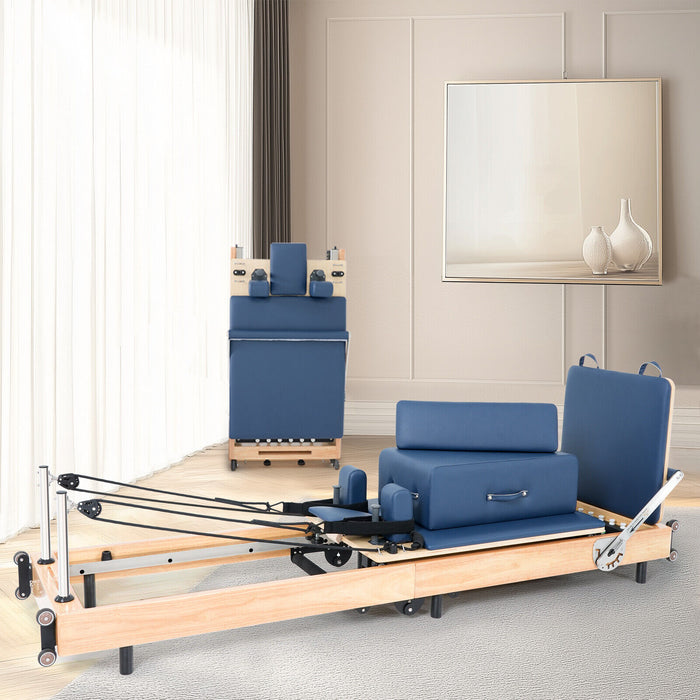 Premium Wooden Pilates Reformer Machine for Home and Studio Workouts - Monsta Online